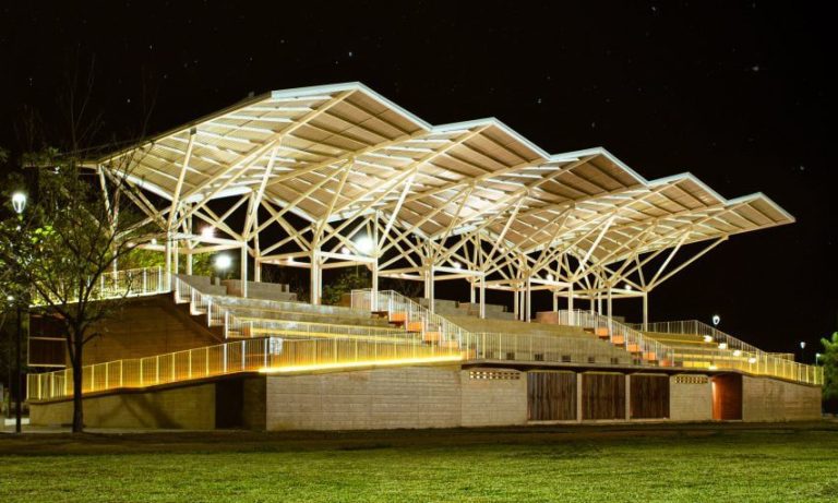 Aidia Studio Designs Earth-Inspired Grandstand in Mexico