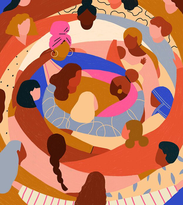 Abbey Lossing's vibrant illustration.