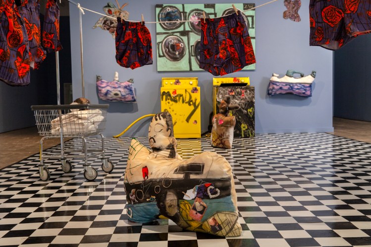 Jonathan Lyndon Chase, in collaboration with The Fabric Workshop and Museum, Philadelphia, Big Wash (exhibition view), 2020.
