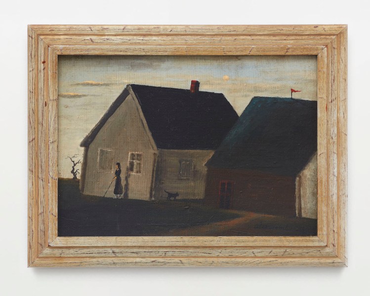 Gertrude Abercrombie, 'Untitled,' 1959, oil on unstretched canvas mounted on paperboard