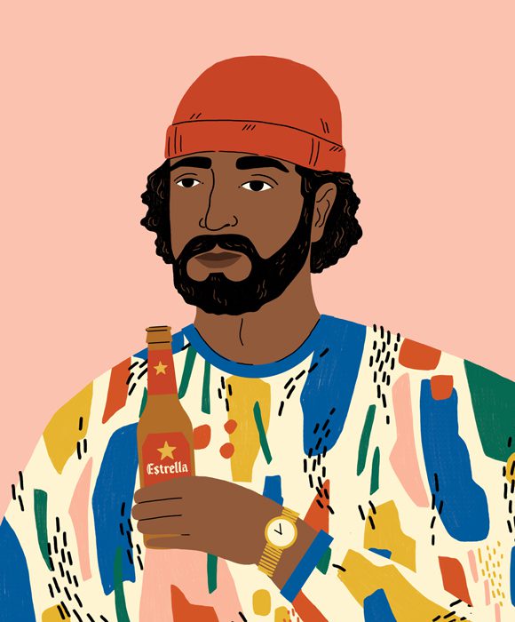 Abbey Lossing's vibrant portrait illustrations.