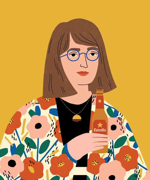 Abbey Lossing's vibrant portrait illustrations.