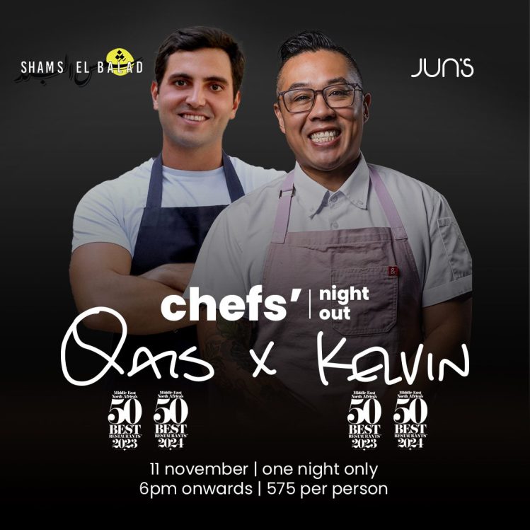 Experience an exclusive four-hands dinner at Jun’s Dubai with Chef Kelvin Cheung and Chef Qais Malhas on February 24. A one-night-only event celebrating bold flavours and culinary artistry.