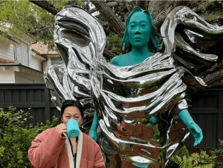 Mark Zuckerberg Unveils 7-Foot Statue of Priscilla Chan by Arsham