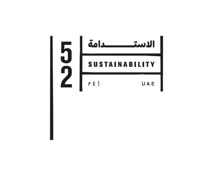 A logo of the UAE's Year of Sustainability featuring the year 2022 and the text "Year of Sustainability" in both English and Arabic. An image of a tree with roots in the shape of the UAE, symbolizing the country's commitment to sustainable growth. A photograph of a wind farm in the UAE, showcasing the country's efforts to increase renewable energy production. A picture of a group of people participating in a beach clean-up, highlighting the importance of community involvement in sustainability initiatives. An image of a desert landscape with solar panels in the foreground, illustrating the country's use of clean energy in remote areas. A photo of a modern, sustainable building in the UAE, showcasing the country's progress in sustainable infrastructure. An image of a person riding a bicycle or using public transportation, highlighting the importance of sustainable transportation options. A picture of a sustainable garden or farm, demonstrating the importance of sustainable food production and agriculture. An image of an endangered species or a conservation area, emphasizing the need to protect biodiversity and natural resources. A photograph of a person holding reusable bags or containers, promoting the use of sustainable products and reducing waste.